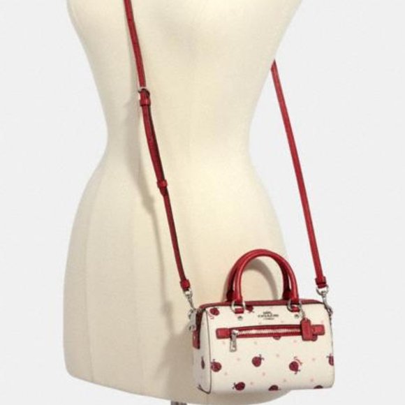 COACH 2 PIECE SET Ladybug Micro Rowan & Bag Charm - Picture 4 of 16